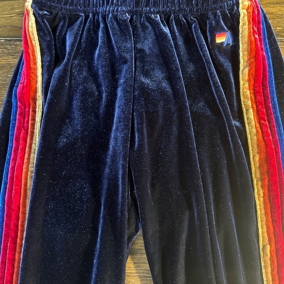 NWOT Blue Aviator Nation Velvet Joggers - Picture 2 of 7